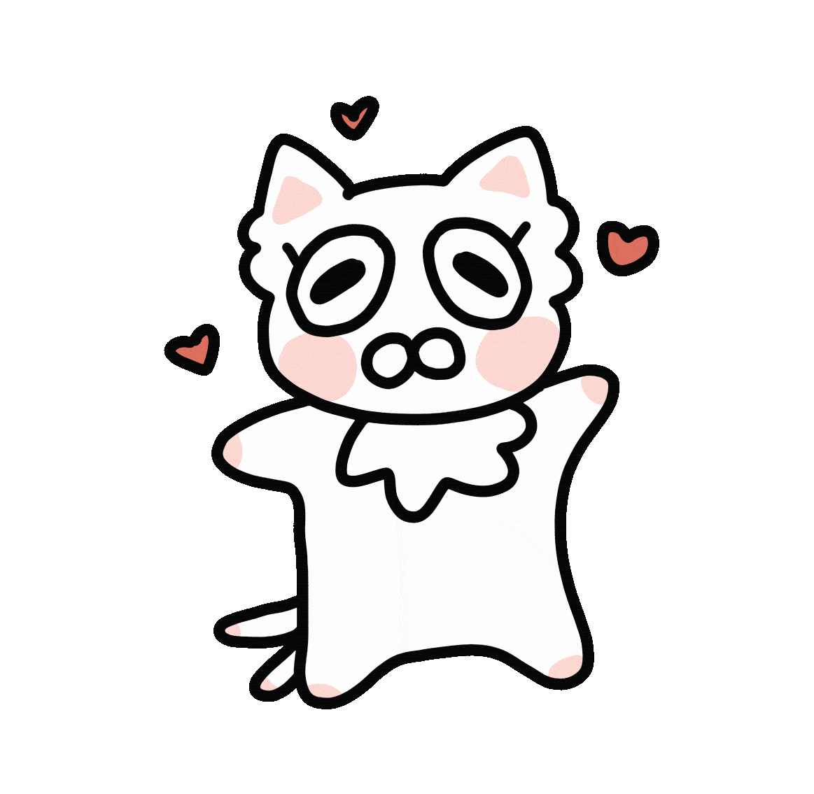 Miin, the two-tailed anxious character from Yuki's Friends who loves Ratan a little too much