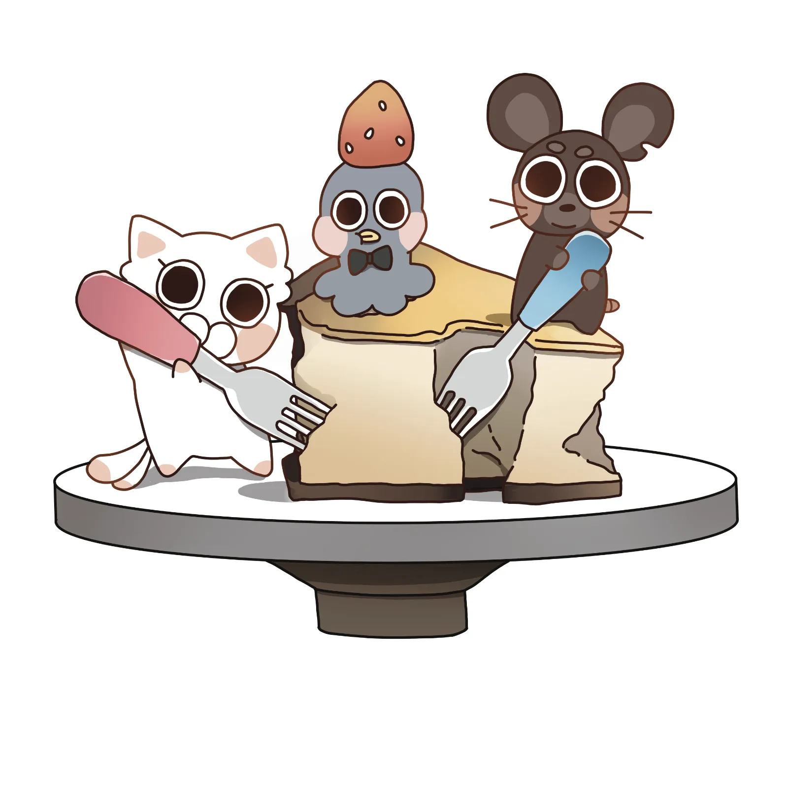 sticker miin cheesecake